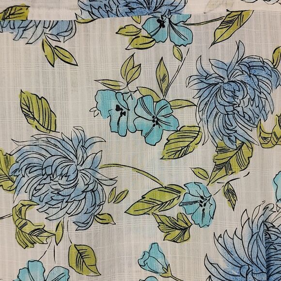 Karen Scott Sleeveless Cotton Floral Button Front Shirt Size XL - Picture 8 of 9